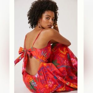 NWT Farm Rio “don’t forget the sunscreen” red dress